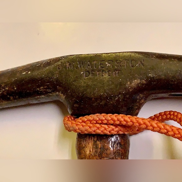 Early 20th Century Antique JM WATERSON DETROIT Leather Upholstery Tack Hammer - Picture 15 of 16